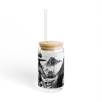 "Warrior Maiden" 16oz Glass Tumbler