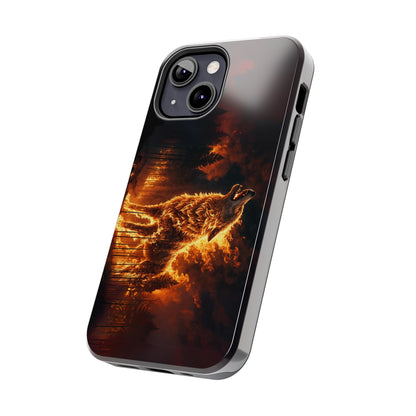 "Blazing Inferno Wolf Spirit" Tough Phone Case