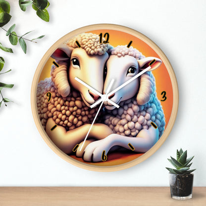 "Cozy Sheep" Wall Clock