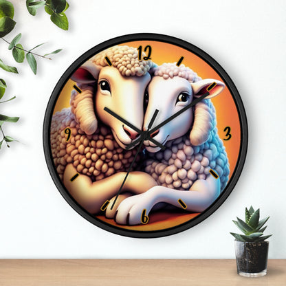 "Cozy Sheep" Wall Clock