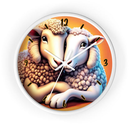 "Cozy Sheep" Wall Clock