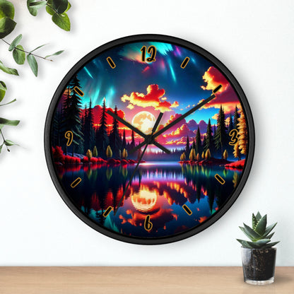 "Sunset Aurora" Wall Clock