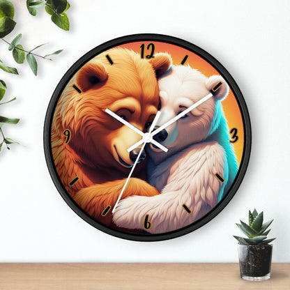 "Bear Hug" Wall Clock