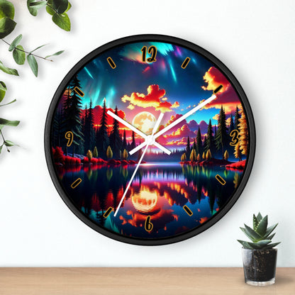 "Sunset Aurora" Wall Clock