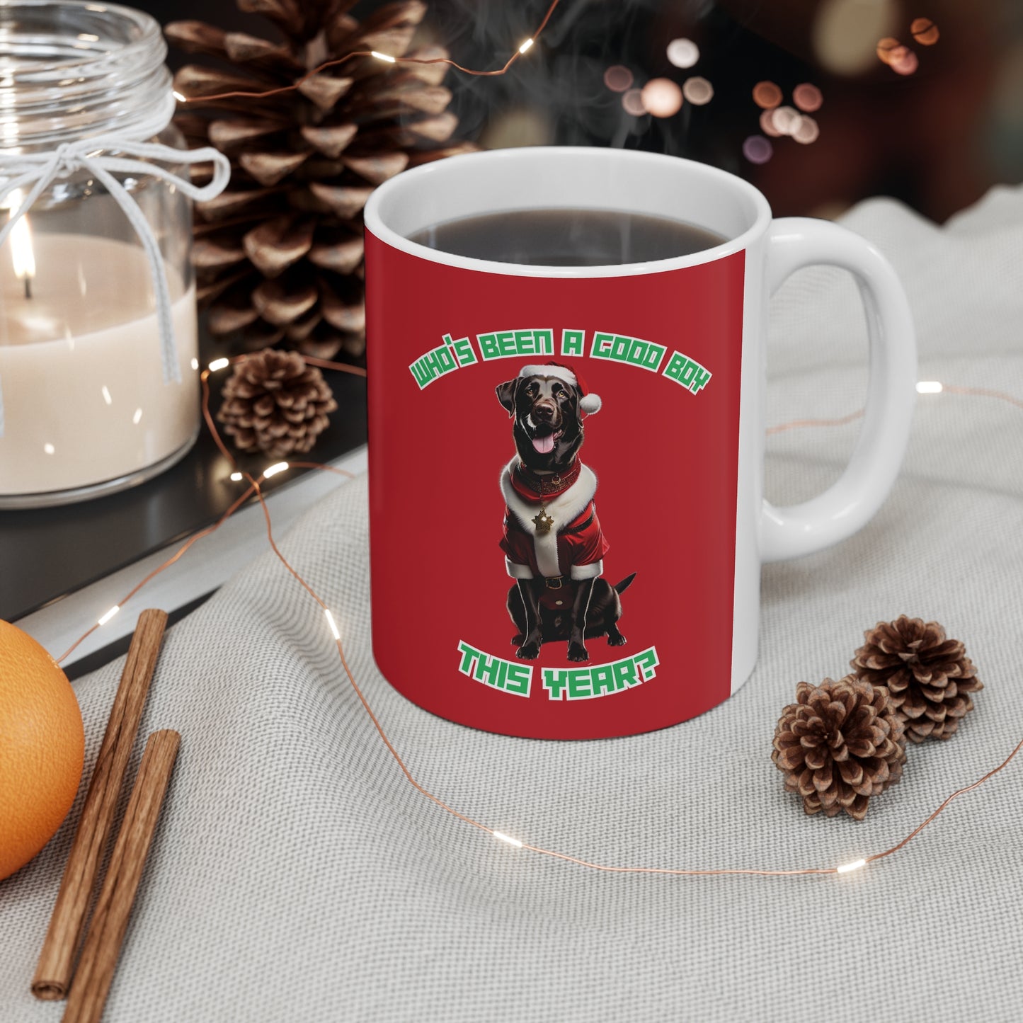 "Who's Been A Good Boy" Labrador 11oz Mug