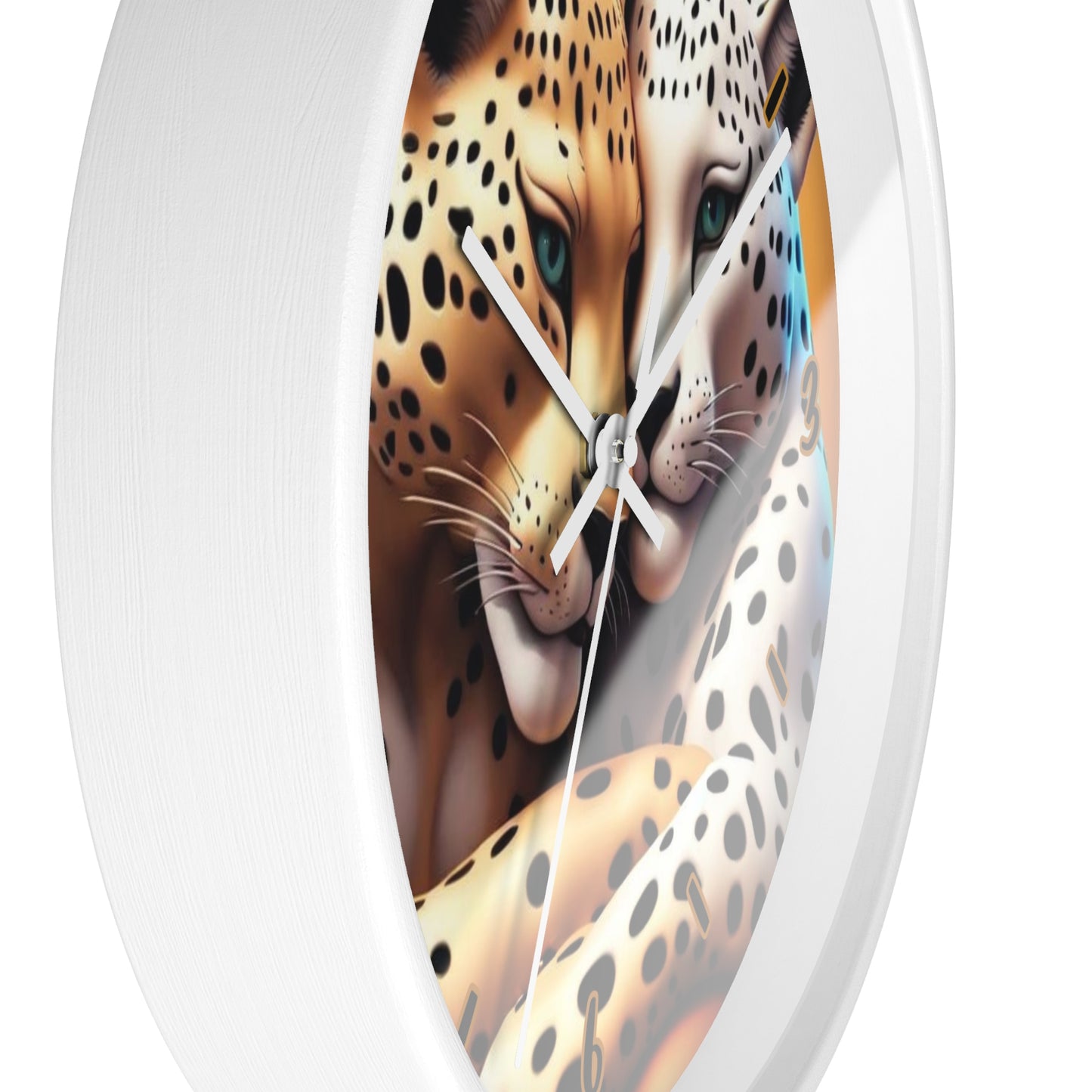 "Leopard Lovers" Wall Clock