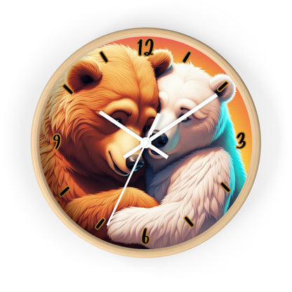 "Bear Hug" Wall Clock