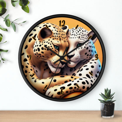 "Leopard Lovers" Wall Clock