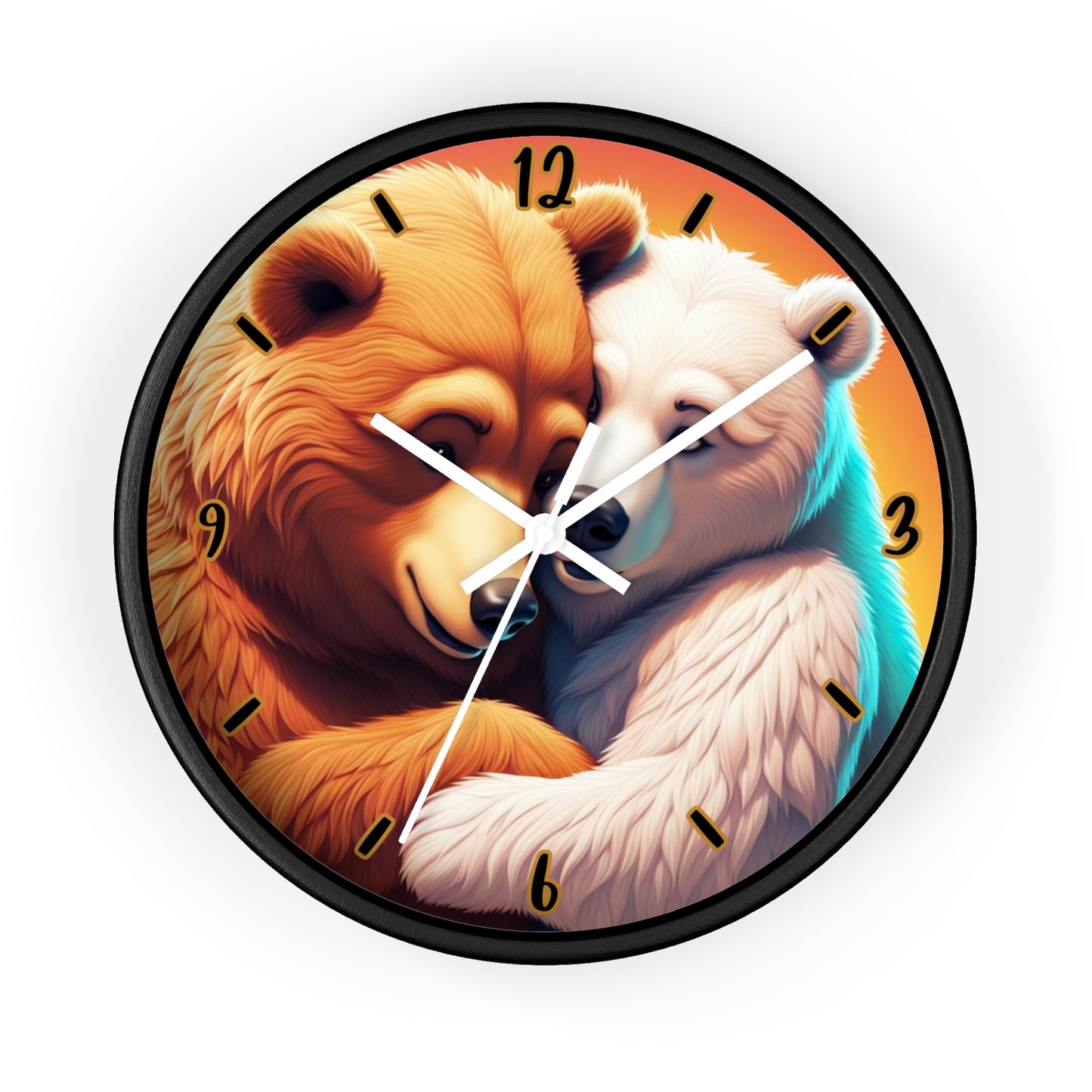 "Bear Hug" Wall Clock