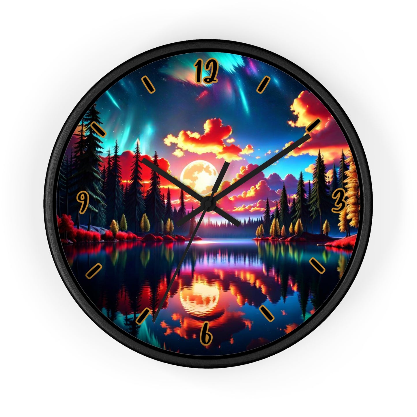 "Sunset Aurora" Wall Clock