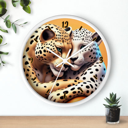 "Leopard Lovers" Wall Clock