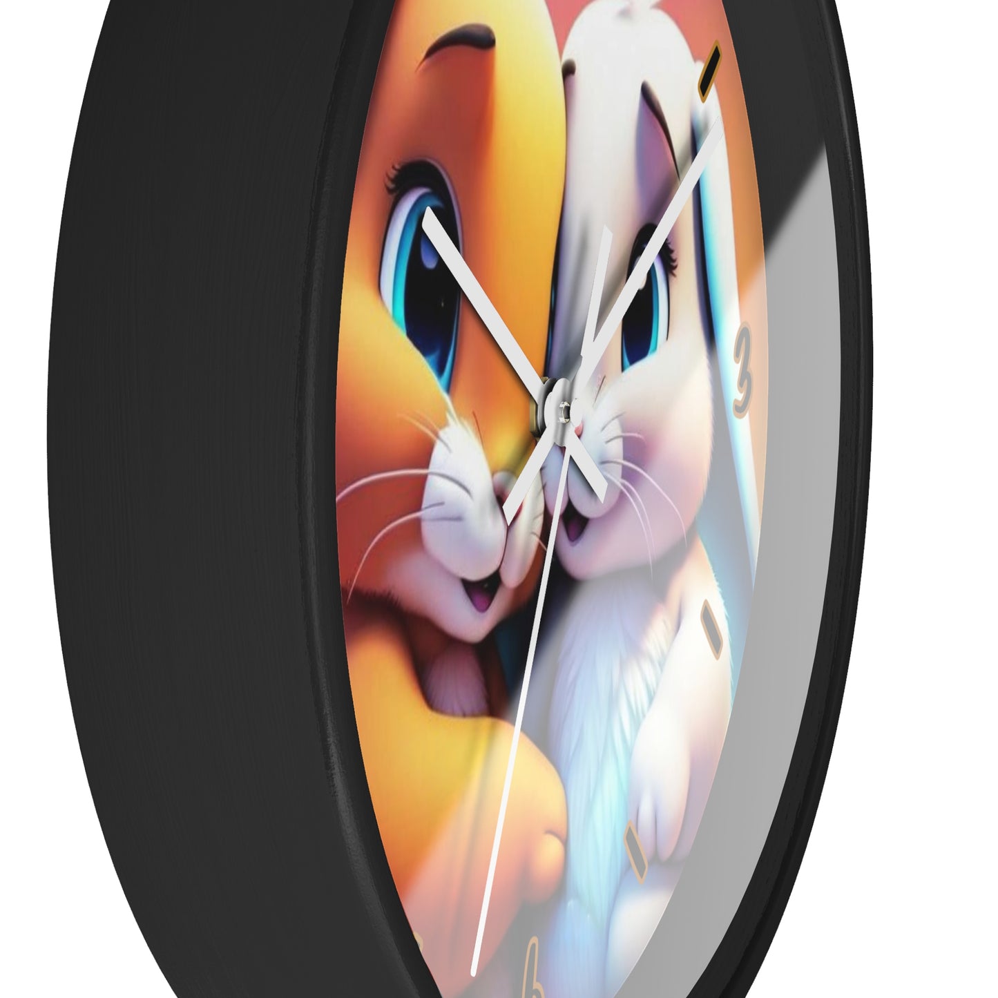 "Bunny Lovers" Wall Clock