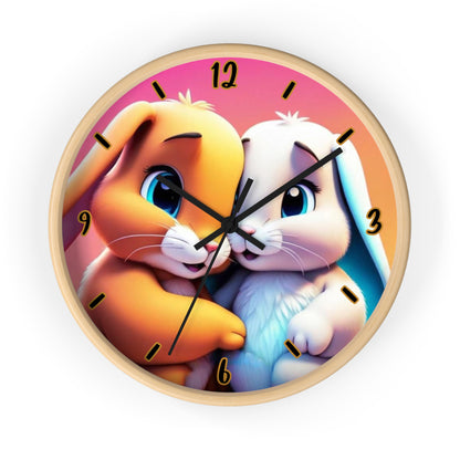 "Bunny Lovers" Wall Clock