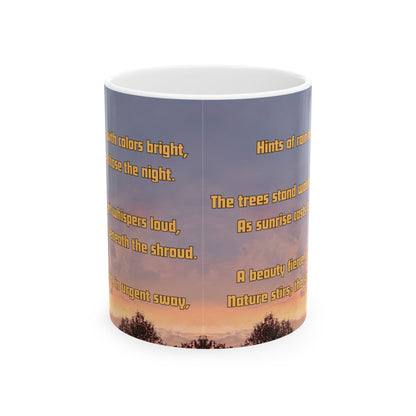 "Dawn's Fiery Prelude" 11oz mug