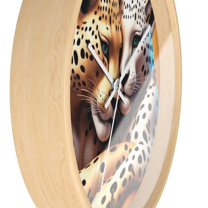 "Leopard Lovers" Wall Clock