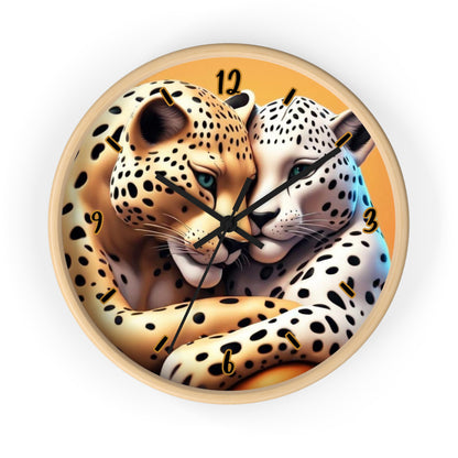 "Leopard Lovers" Wall Clock