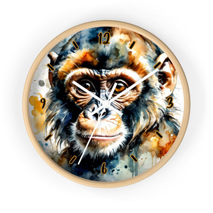 "Chimpanzee Charm" Wall Clock