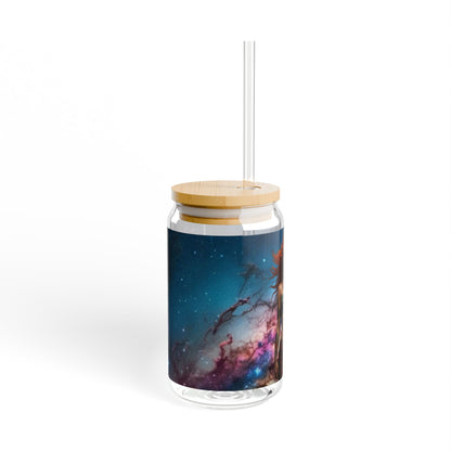 "Galaxy Goddess" 16oz Glass Tumbler