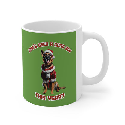 "Who's Been A Good Boy" German Shepherd 11oz Mug