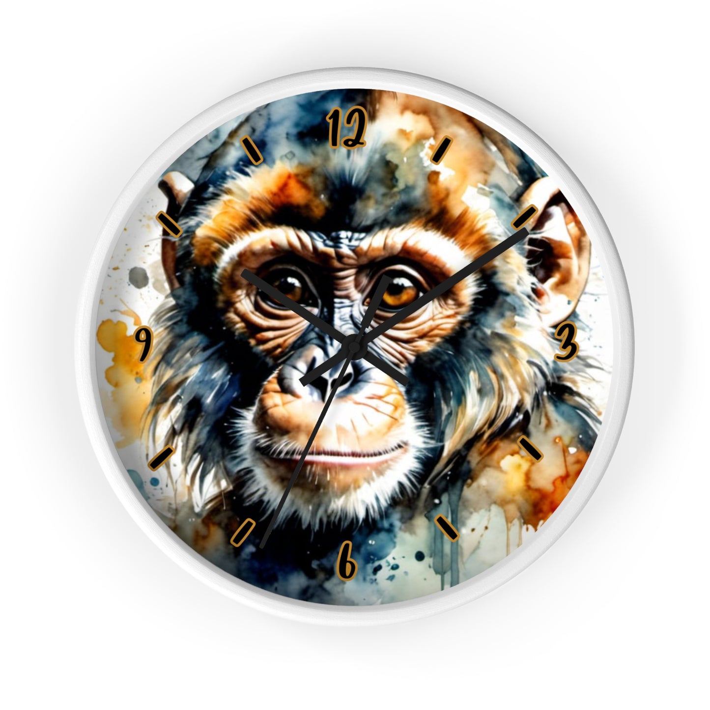 "Chimpanzee Charm" Wall Clock