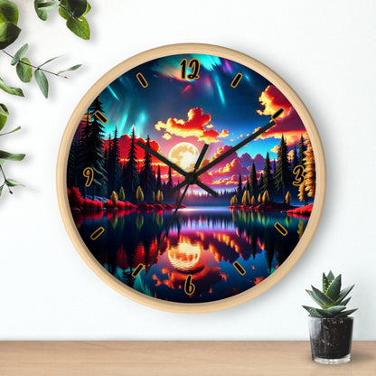 "Sunset Aurora" Wall Clock