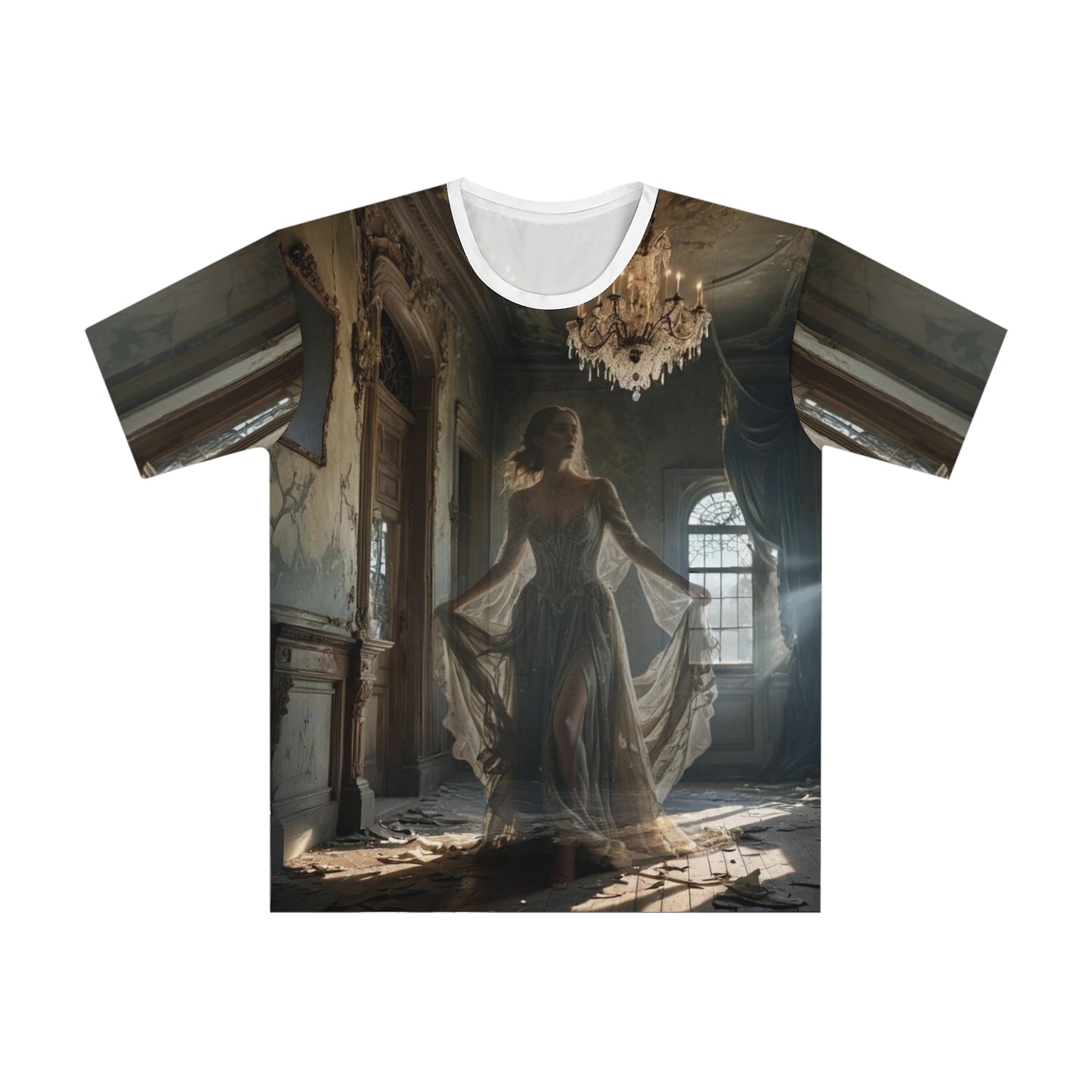 "Timeless Haunted Beauty" (AOP) T-Shirt