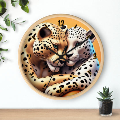 "Leopard Lovers" Wall Clock