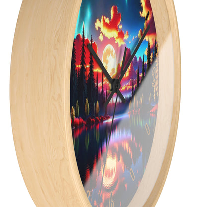 "Sunset Aurora" Wall Clock