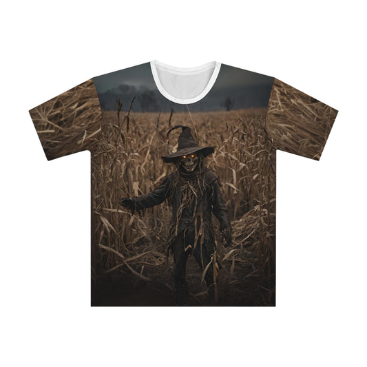 "The Haunted Scarecrow" (AOP) T-Shirt