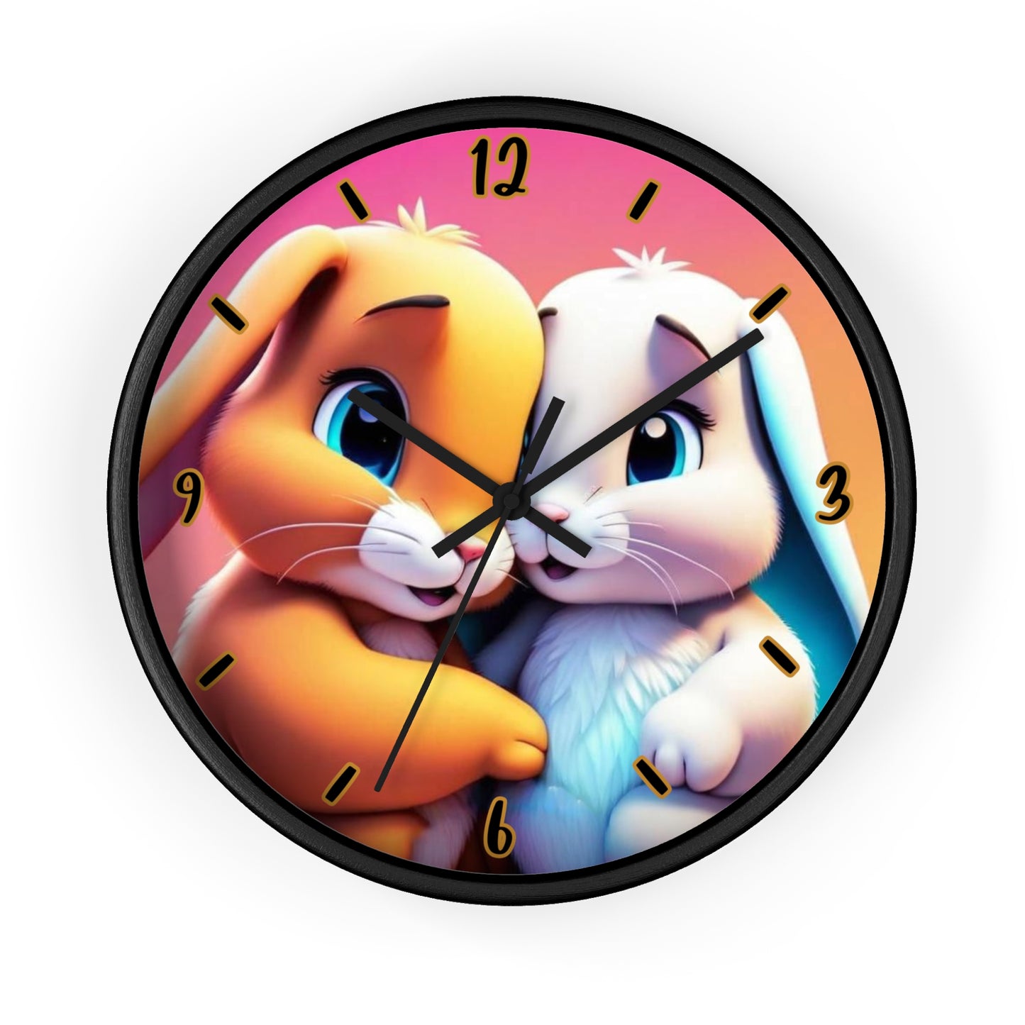 "Bunny Lovers" Wall Clock