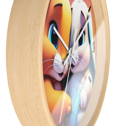 "Bunny Lovers" Wall Clock