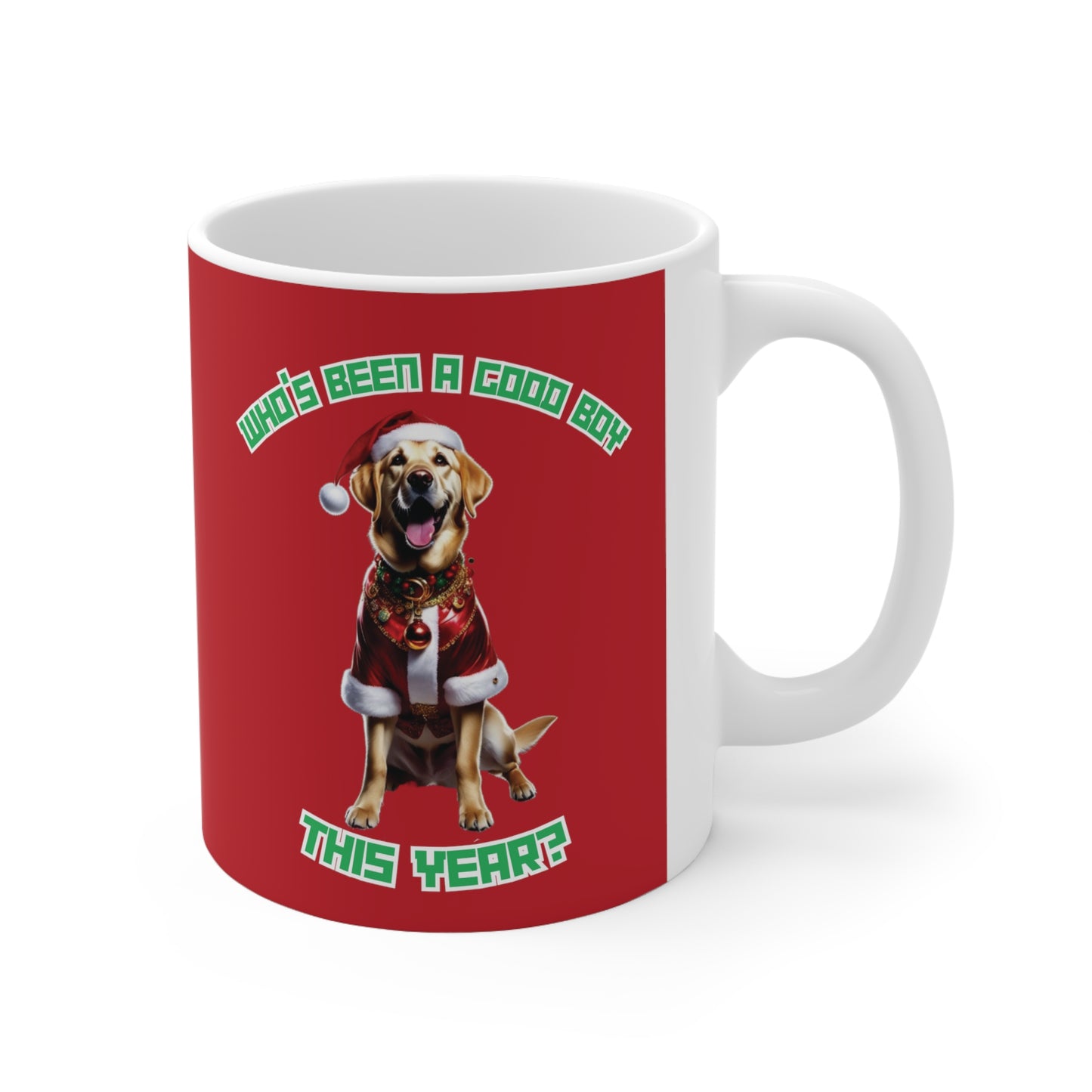 "Who's Been A Good Boy" Golden Retriever 11oz Mug