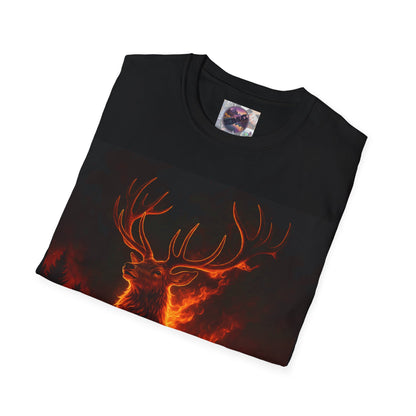 "Blazing Inferno Stag Spirt" Graphic Tee