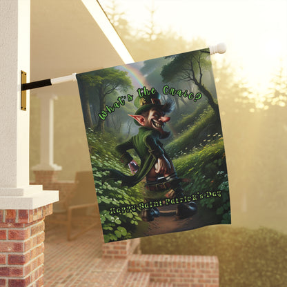 "What's the Craic" Garden Flag
