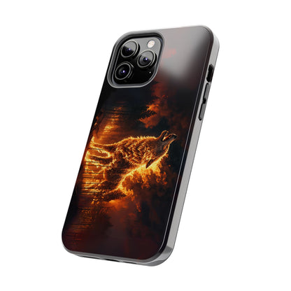 "Blazing Inferno Wolf Spirit" Tough Phone Case