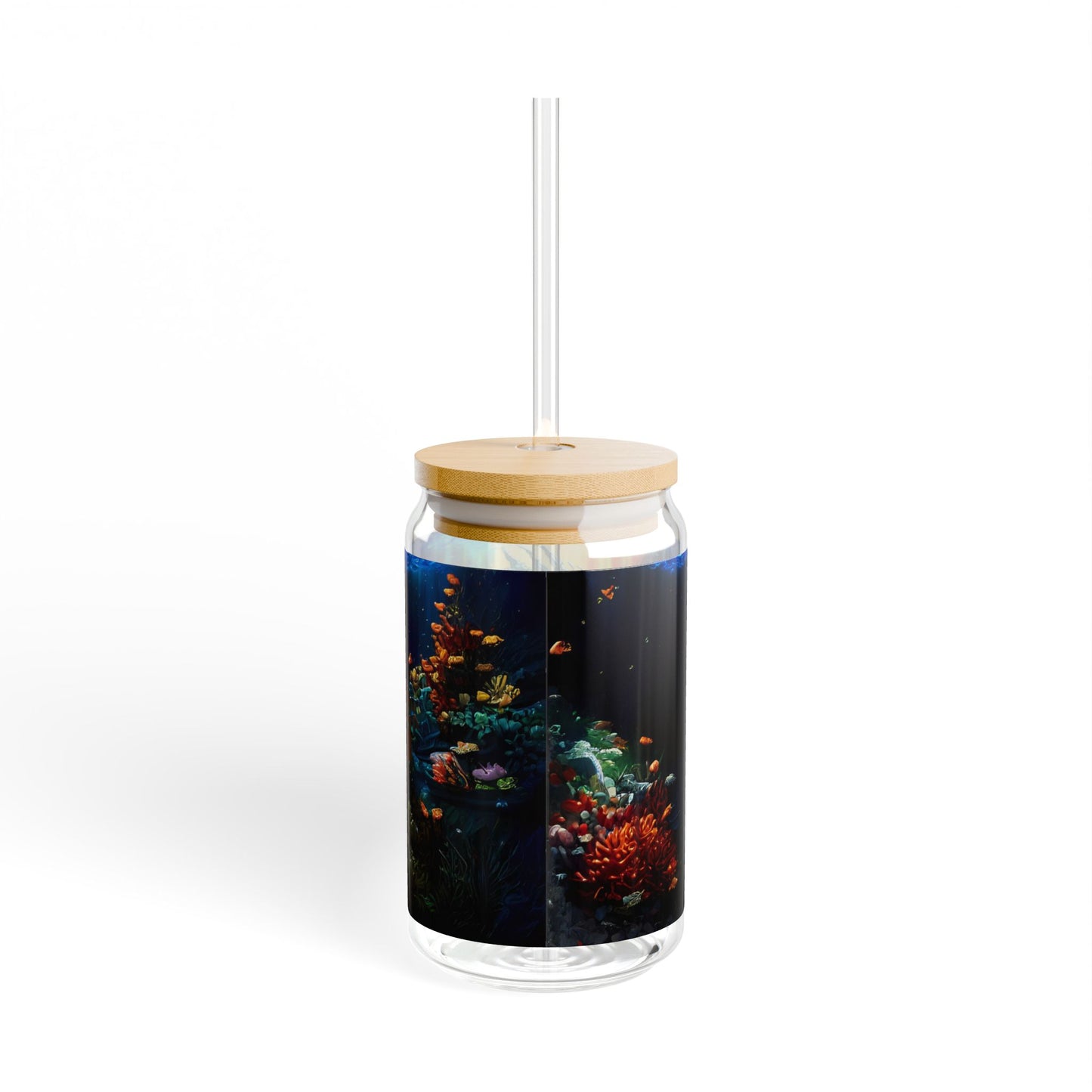 "Blue Sea Dragon" 16oz Glass Tumbler