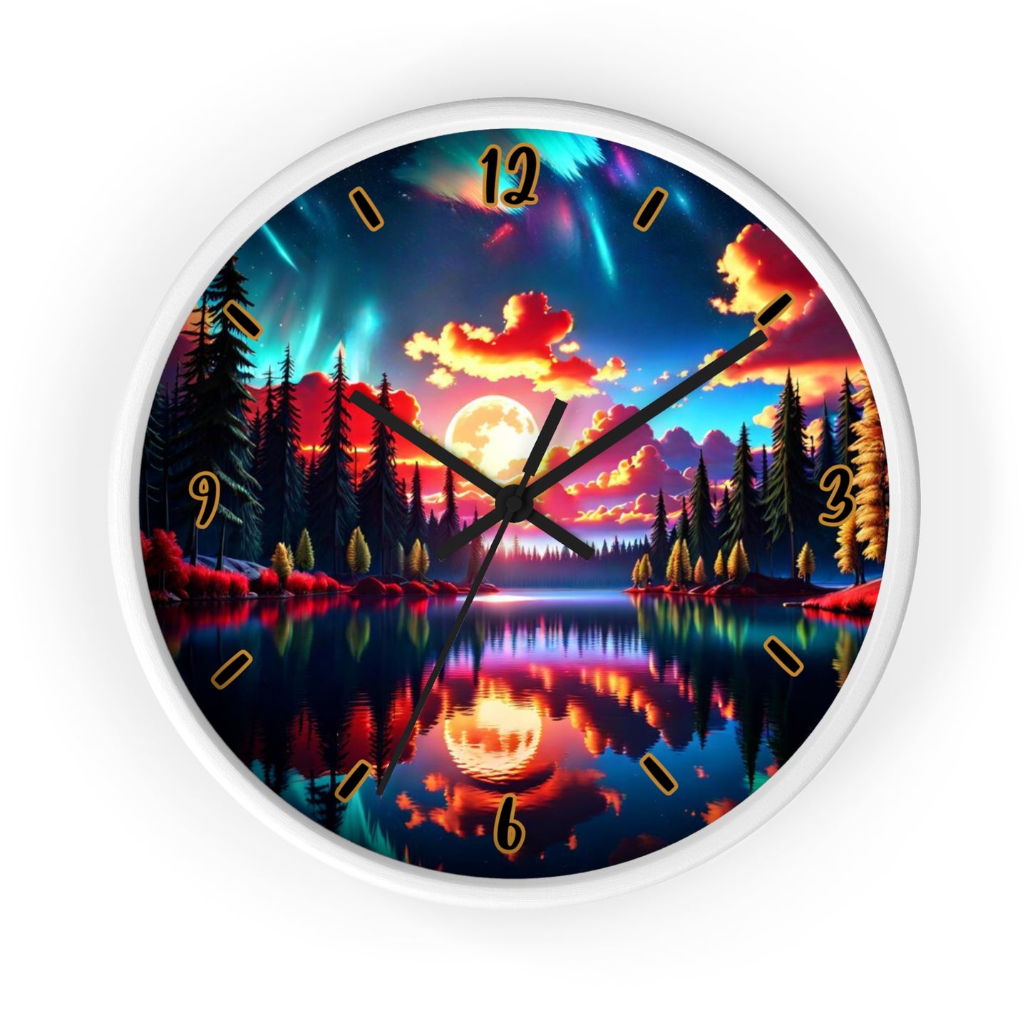 "Sunset Aurora" Wall Clock