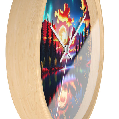 "Sunset Aurora" Wall Clock