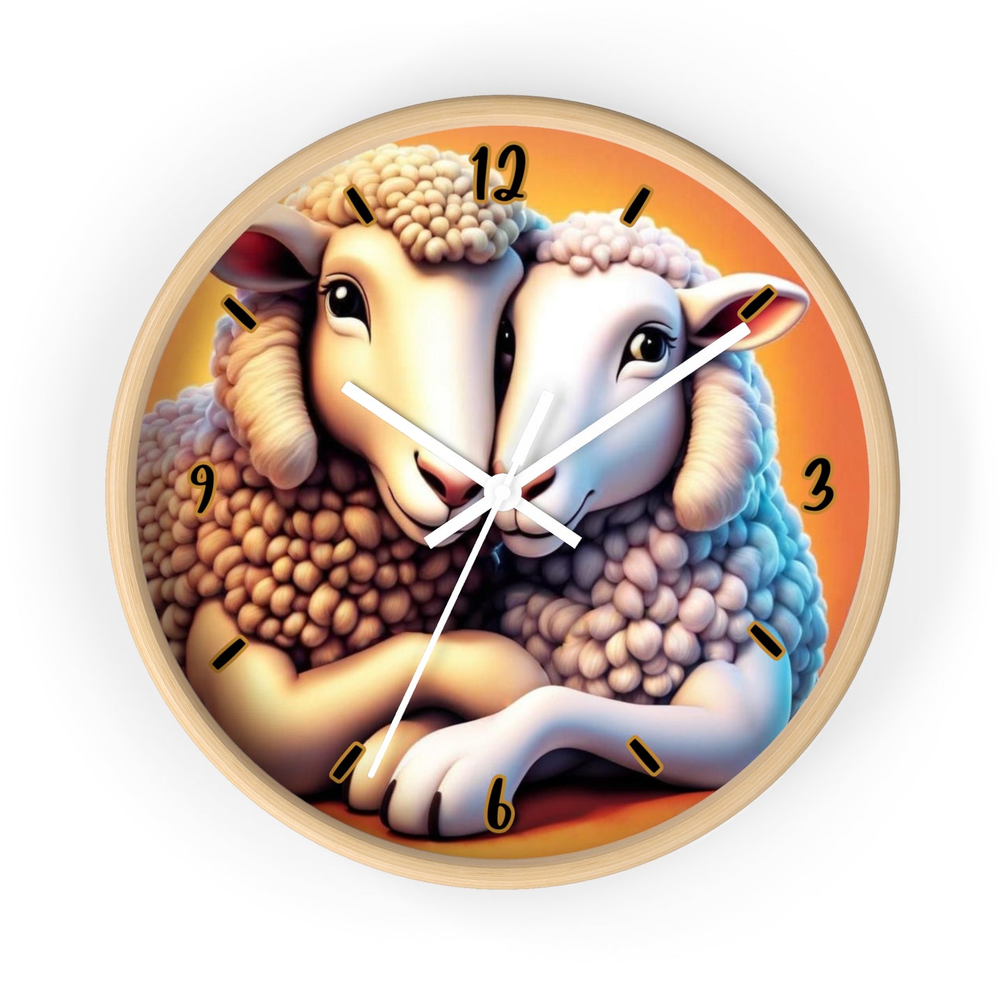 "Cozy Sheep" Wall Clock