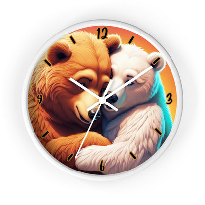 "Bear Hug" Wall Clock