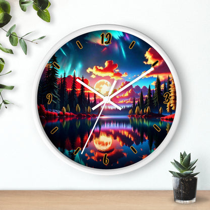 "Sunset Aurora" Wall Clock