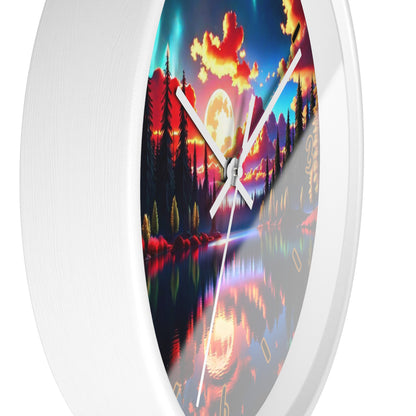 "Sunset Aurora" Wall Clock