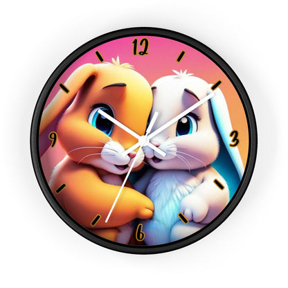 "Bunny Lovers" Wall Clock