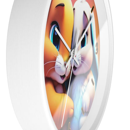 "Bunny Lovers" Wall Clock