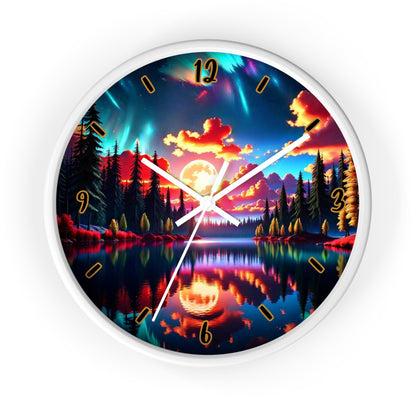 "Sunset Aurora" Wall Clock