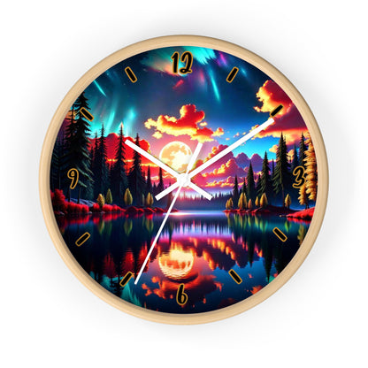 "Sunset Aurora" Wall Clock