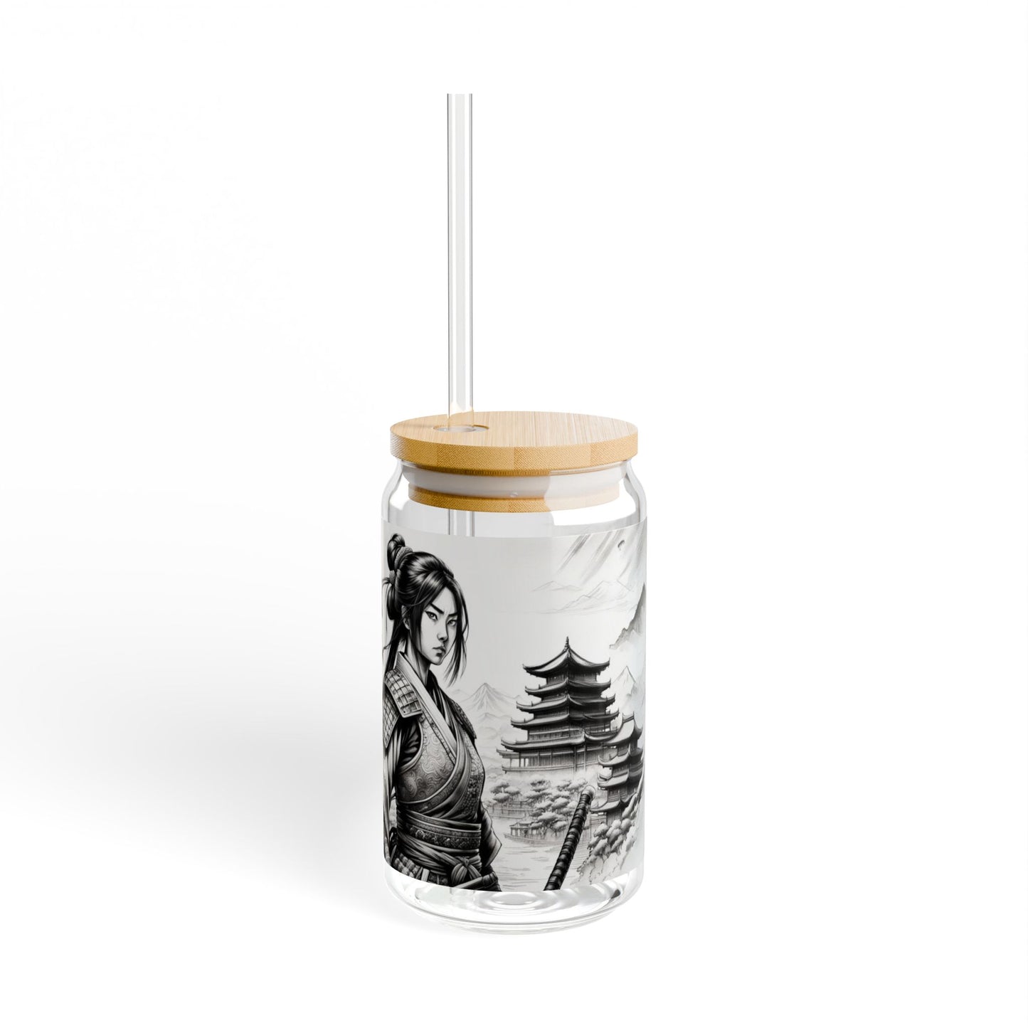 "Warrior's Resolve" 16oz Glass Tumbler