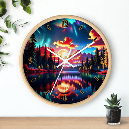 "Sunset Aurora" Wall Clock