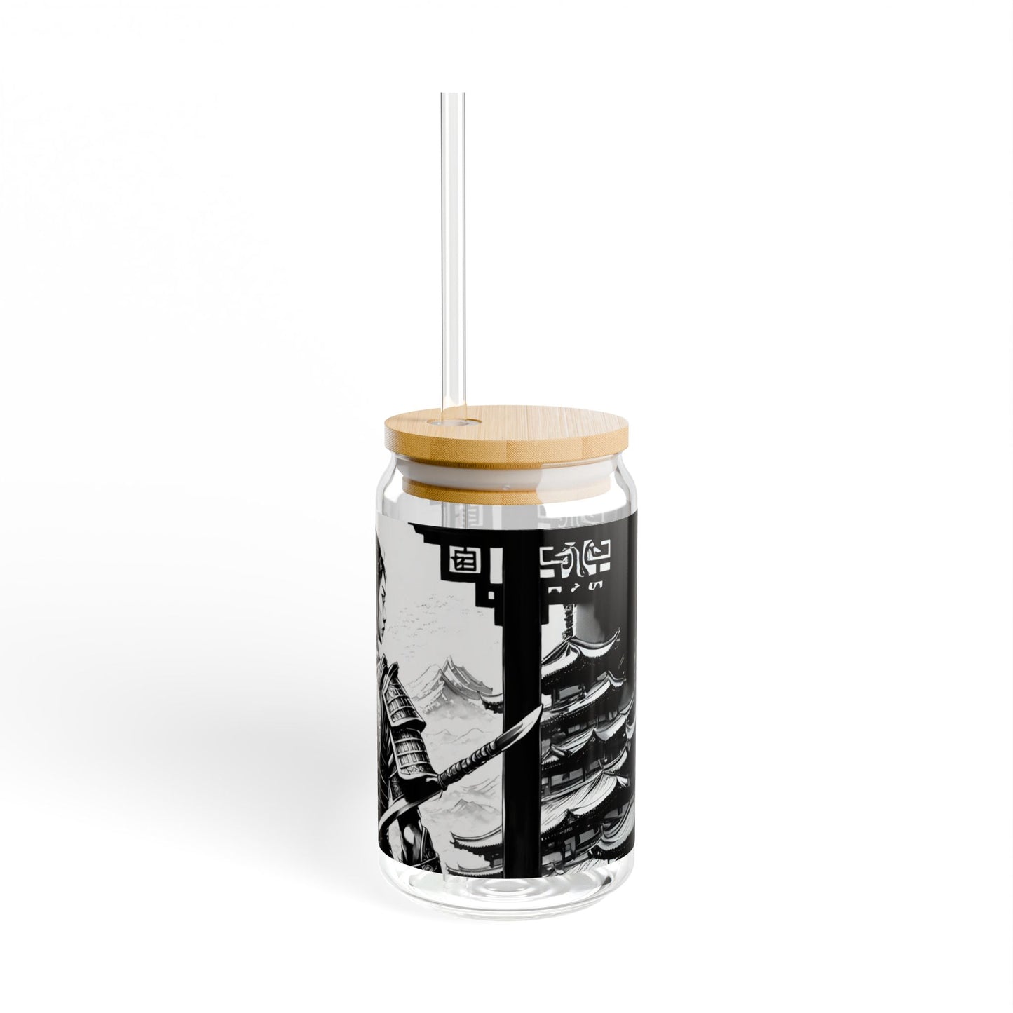 "Warrior Samurai" 16oz Glass Tumbler