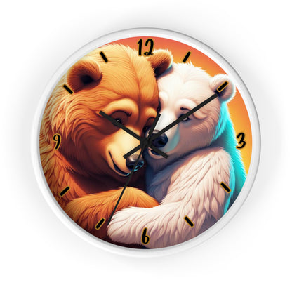 "Bear Hug" Wall Clock